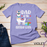 Mens Dad Of The Birthday Llama Birthday Boy Girl Outfit Family T-Shirt