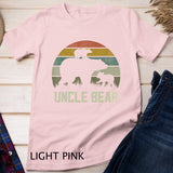 Mens Funny Bear Uncle Shirts, Two Cub Kids Fathers Day Uncles T-Shirt