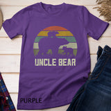 Mens Funny Bear Uncle Shirts, Two Cub Kids Fathers Day Uncles T-Shirt