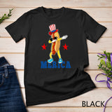 Merica Funny Dabbing Hot Dog 4th Of July Party Patriotic Kid T-Shirt