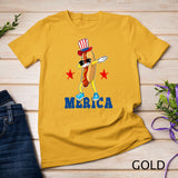 Merica Funny Dabbing Hot Dog 4th Of July Party Patriotic Kid T-Shirt