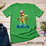 Merica Funny Dabbing Hot Dog 4th Of July Party Patriotic Kid T-Shirt