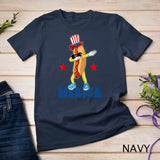 Merica Funny Dabbing Hot Dog 4th Of July Party Patriotic Kid T-Shirt