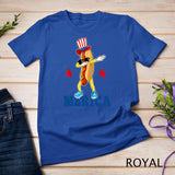 Merica Funny Dabbing Hot Dog 4th Of July Party Patriotic Kid T-Shirt