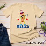 Merica Funny Dabbing Hot Dog 4th Of July Party Patriotic Kid T-Shirt