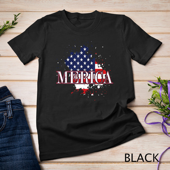 Merica Outfit For Men And Women 4th Of July American Flag T-Shirt