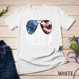 Merica Sunglasses 4th of July Boys Girls Men Women USA Flag T-Shirt