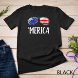 Merica Sunglasses 4th of July T shirt Kids Boys Girls Men US T-Shirt