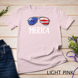 Merica Sunglasses 4th of July T shirt Kids Boys Girls Men US T-Shirt