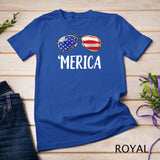 Merica Sunglasses 4th of July T shirt Kids Boys Girls Men US T-Shirt