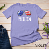 Merica Sunglasses 4th of July T shirt Kids Boys Girls Men US T-Shirt