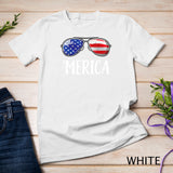 Merica Sunglasses 4th of July T shirt Kids Boys Girls Men US T-Shirt