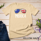 Merica Sunglasses 4th of July T shirt Kids Boys Girls Men US T-Shirt