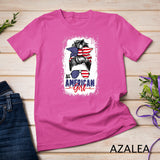 Messy Bun Patriotic shirt - All American Girl 4th Of July T-Shirt