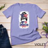 Messy Bun Patriotic shirt - All American Girl 4th Of July T-Shirt