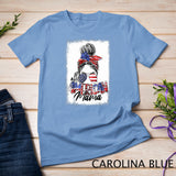 Messy Bun Patriotic shirt - All American Mama 4th Of July T-Shirt