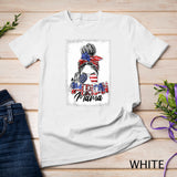 Messy Bun Patriotic shirt - All American Mama 4th Of July T-Shirt