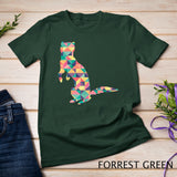 Mink Abstract Color Summer Weasel Otter Lover Girl Gift T-Shirt