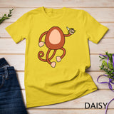 Monkey Holding Banana Costume Funny Easy Halloween Gift T-Shirt