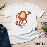 Monkey Holding Banana Costume Funny Easy Halloween Gift T-Shirt