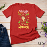 Monkey T-Shirt Zoo Animal Primate Tee Zookeeper Funny Gift
