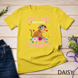 Monkey Tee For Women Kids Just A Girl Who Loves Monkeys T-Shirt