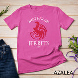 Mother Of Ferrets Graphic Ferret Face Funny Ferret Mom Shirt