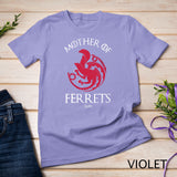 Mother Of Ferrets Graphic Ferret Face Funny Ferret Mom Shirt