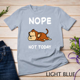 Nope Monkey Sleeping Sleep Pajama Nightgown T-Shirt