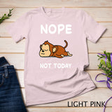 Nope Monkey Sleeping Sleep Pajama Nightgown T-Shirt