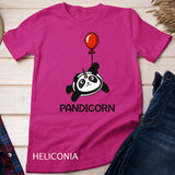 Pandicorn Funny Panda Bear With Balloon T-Shirt