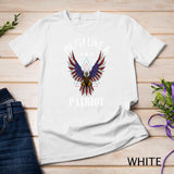 Party Like a Patriot Bald Eagle USA Flag Funny 4th of July T-Shirt