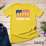 Patriotic American Flag Thank You Men Women Girls Boys Kids T-Shirt