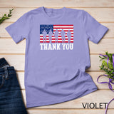 Patriotic American Flag Thank You Men Women Girls Boys Kids T-Shirt