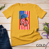 Patriotic Bald Eagle Shirt Men 4th Of July American Flag USA T-Shirt