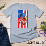 Patriotic Bald Eagle Shirt Men 4th Of July American Flag USA T-Shirt