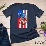 Patriotic Bald Eagle Shirt Men 4th Of July American Flag USA T-Shirt