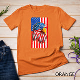 Patriotic Bald Eagle Shirt Men 4th Of July American Flag USA T-Shirt