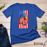 Patriotic Bald Eagle Shirt Men 4th Of July American Flag USA T-Shirt