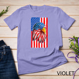 Patriotic Bald Eagle Shirt Men 4th Of July American Flag USA T-Shirt