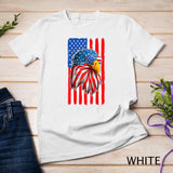 Patriotic Bald Eagle Shirt Men 4th Of July American Flag USA T-Shirt