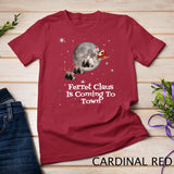 Pet Ferret Tshirt Funny Ferret Santa Claus Sleigh Gift T-shirt