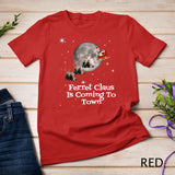 Pet Ferret Tshirt Funny Ferret Santa Claus Sleigh Gift T-shirt