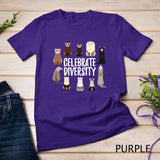 Pet Gifts for Ferret Lovers Celebrate Diversity Funny Ferret T-shirt