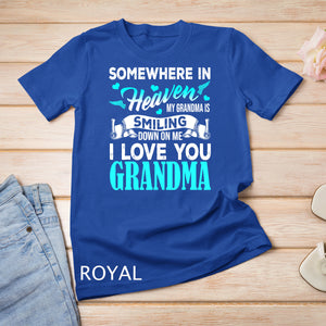 Proud My Grandma In Heaven Happy Mother Day Proud Of Grandma T-Shirt