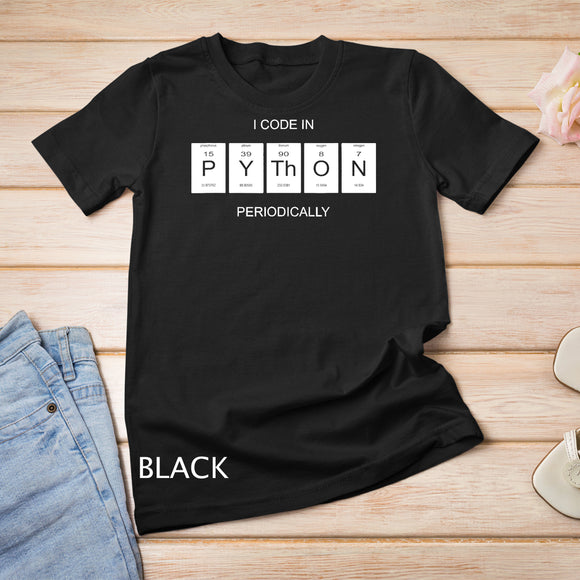 Python Developer Periodic Table Gift I Webdesign T-Shirt