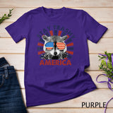 Raccoon Stay Trashy Patriotic Panda America 4th Of July T-Shirt