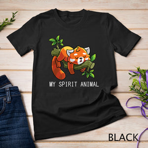 Red Panda Lazy Spirit Animal T-Shirt