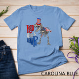 Red White and Rawr USA Patriotic 4th Of July Dinosaur T-Shirt