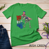 Red White and Rawr USA Patriotic 4th Of July Dinosaur T-Shirt